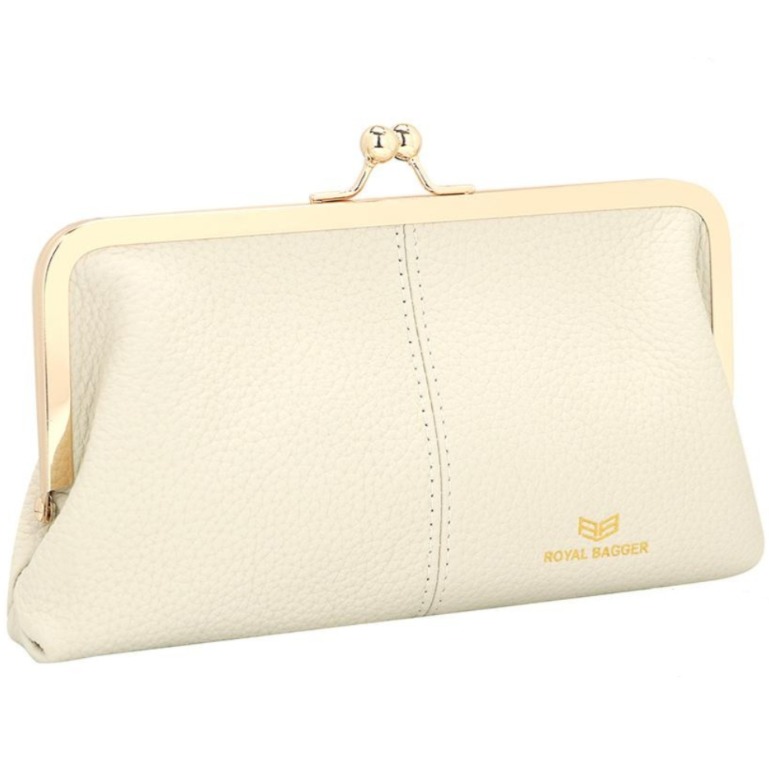 Royal Bagger 가죽 장지갑 키스락 멀티 카드 슬롯 동전 구분 수납 가벼운 여행용 지갑 선물 추천 오렌지 19,990원