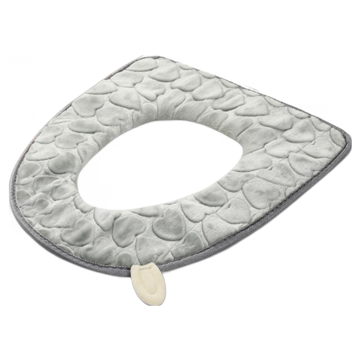 겨울철 따뜻 하트 엉뜨 양변기 좌변기 변기시트, 그레이, 1개 11,900원