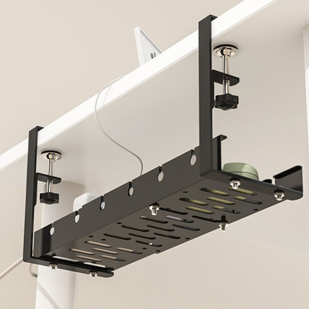 철제 무타공 히든 멀티탭 정리함 거치대, 1개 17,700원