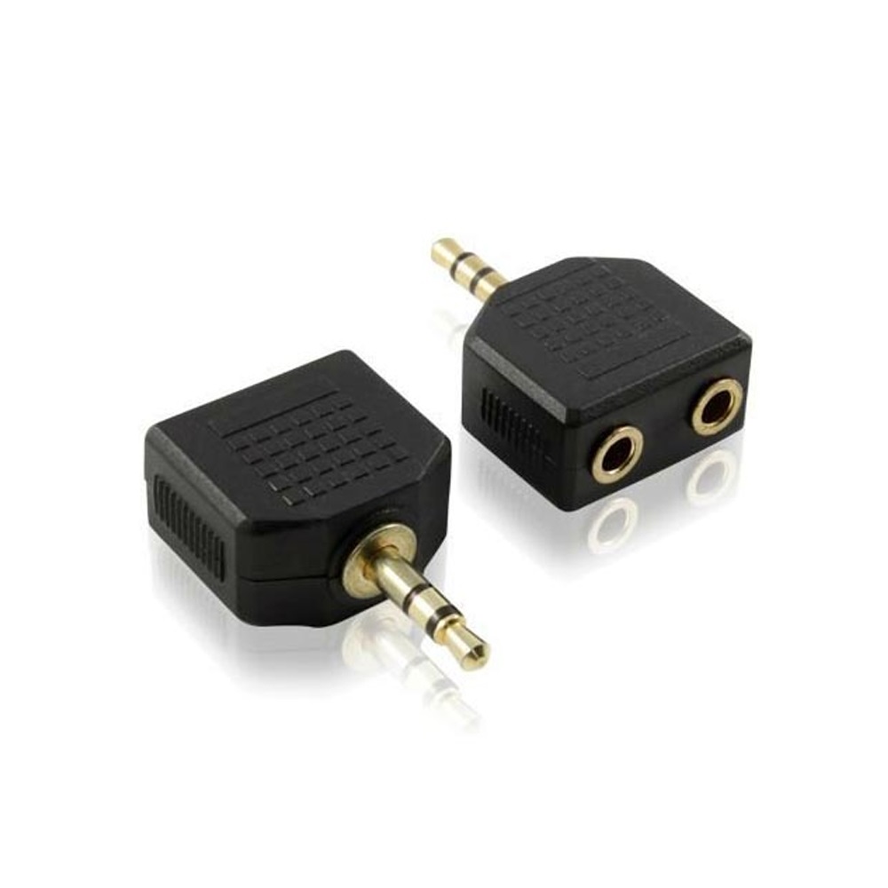 샵비스트 스테레오 오디오 듀얼잭, 블랙, 단일상품 5,900원