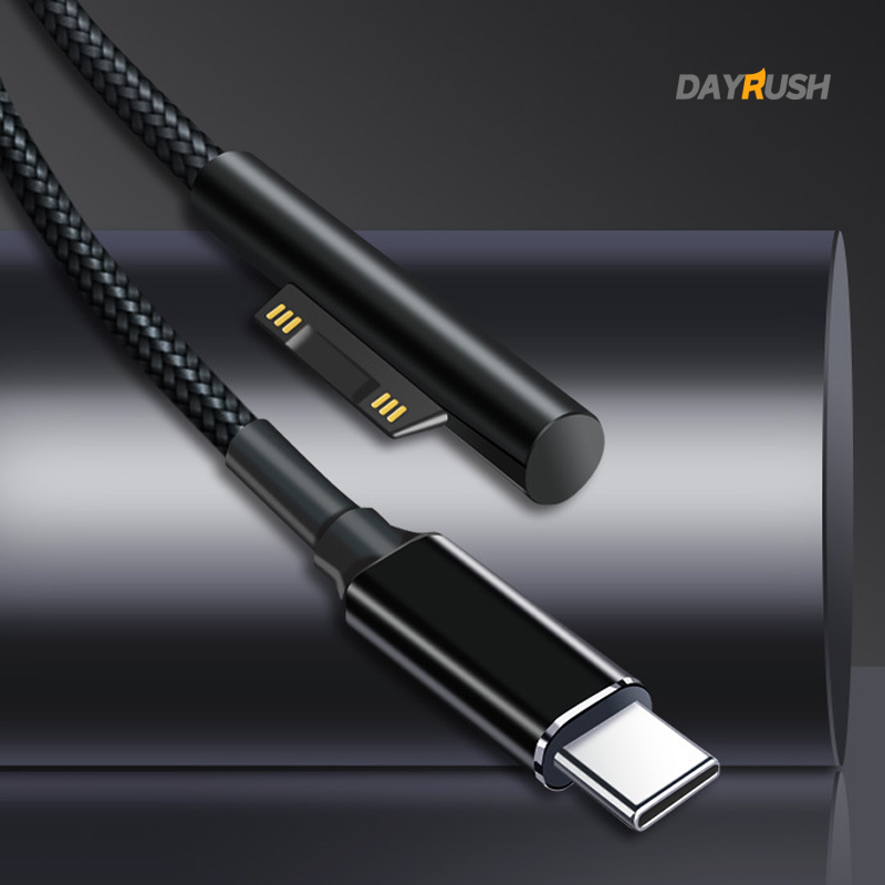 데이러쉬 C타입 서피스 고속 충전 케이블 (PD충전 100W 고급형 패브릭소재) 15,500원