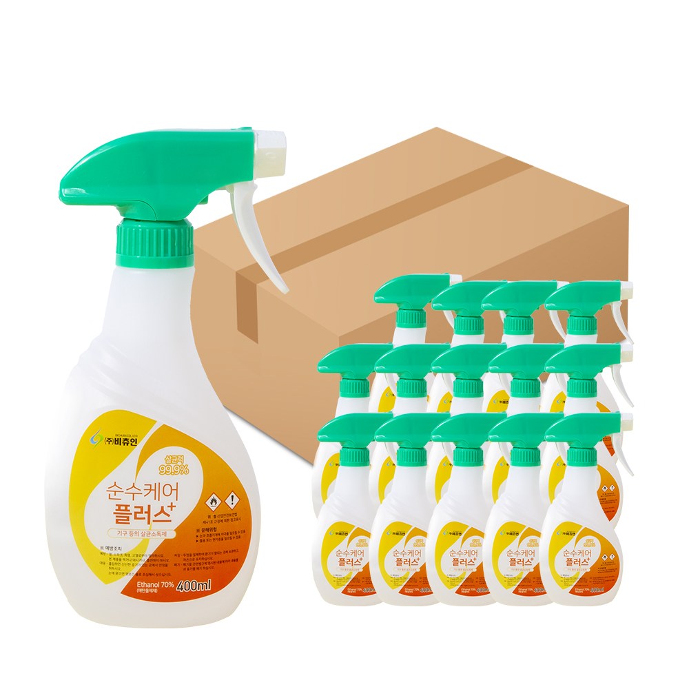 비츄인 순수케어플러스 알콜 70% 함유 주방 칼 가정용 업소용 기구소독제 72,000원
