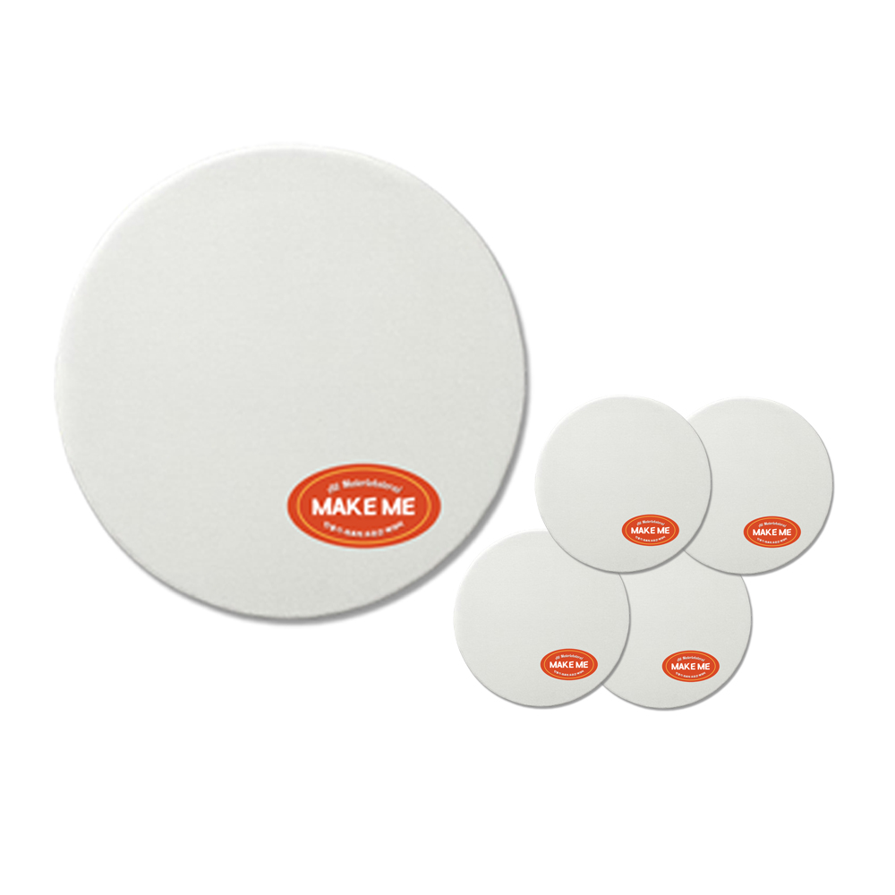 [메잌미] 프레임이없는 원형 캔버스 판넬 보드, 5개, 25cm, 현재가 12,500원