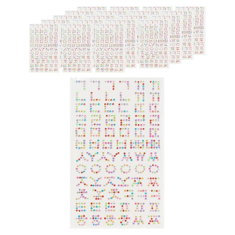 민화샵 한글 보석 스티커 자음, 20개, 혼합색상 15,100원