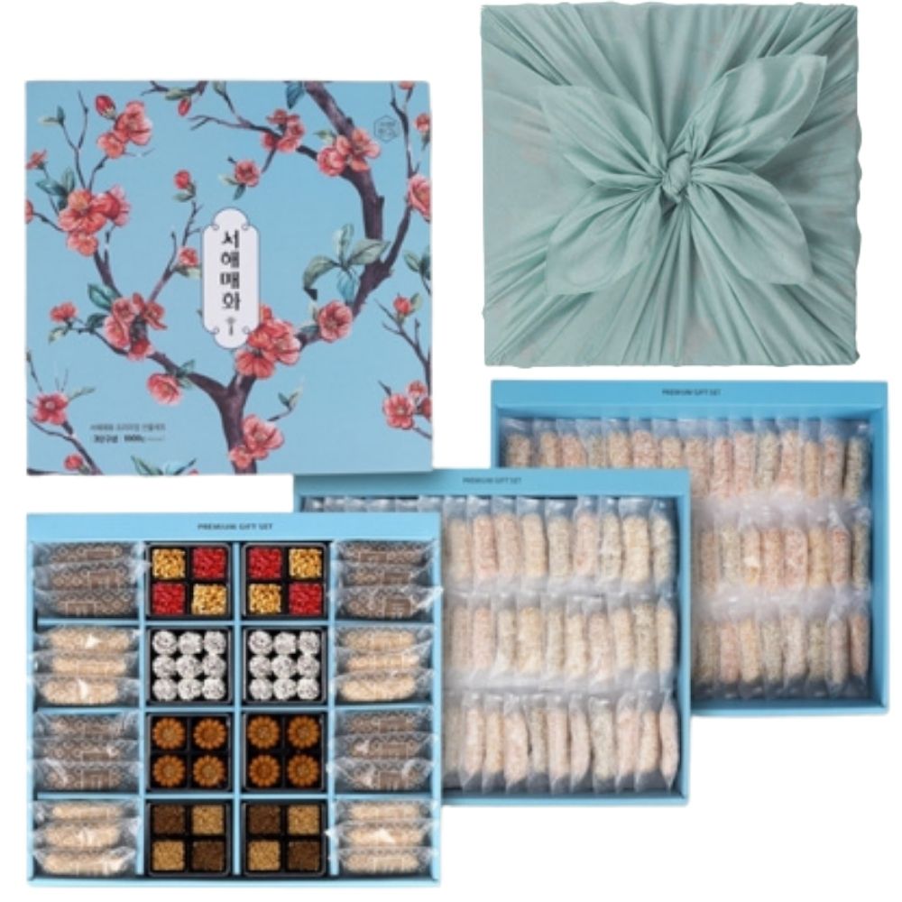 100% 국내산 원재료 서해한과 3단구성 한과 명절 선물세트 개별포장 서해매화 답례품 시댁 부모님 선물 77,900원