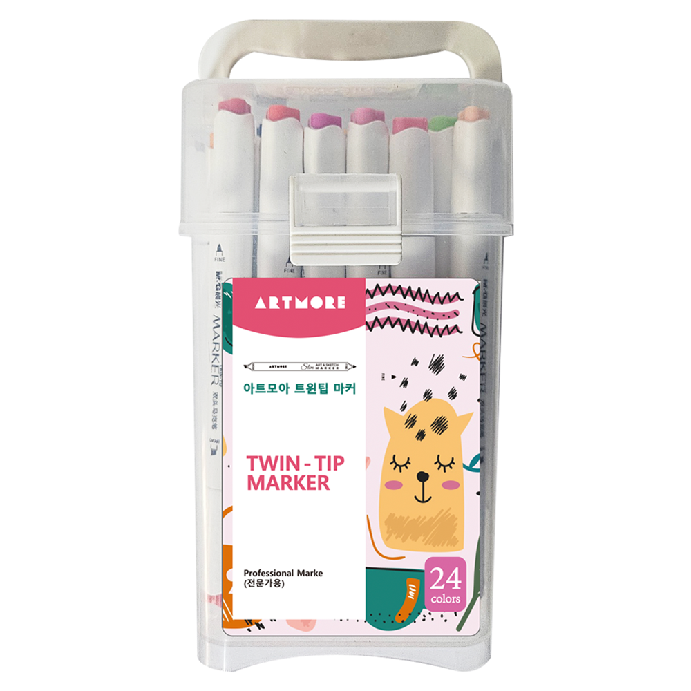 아트모아 알콜유성 트윈팁 마커펜 전문가용 세트 5,750원