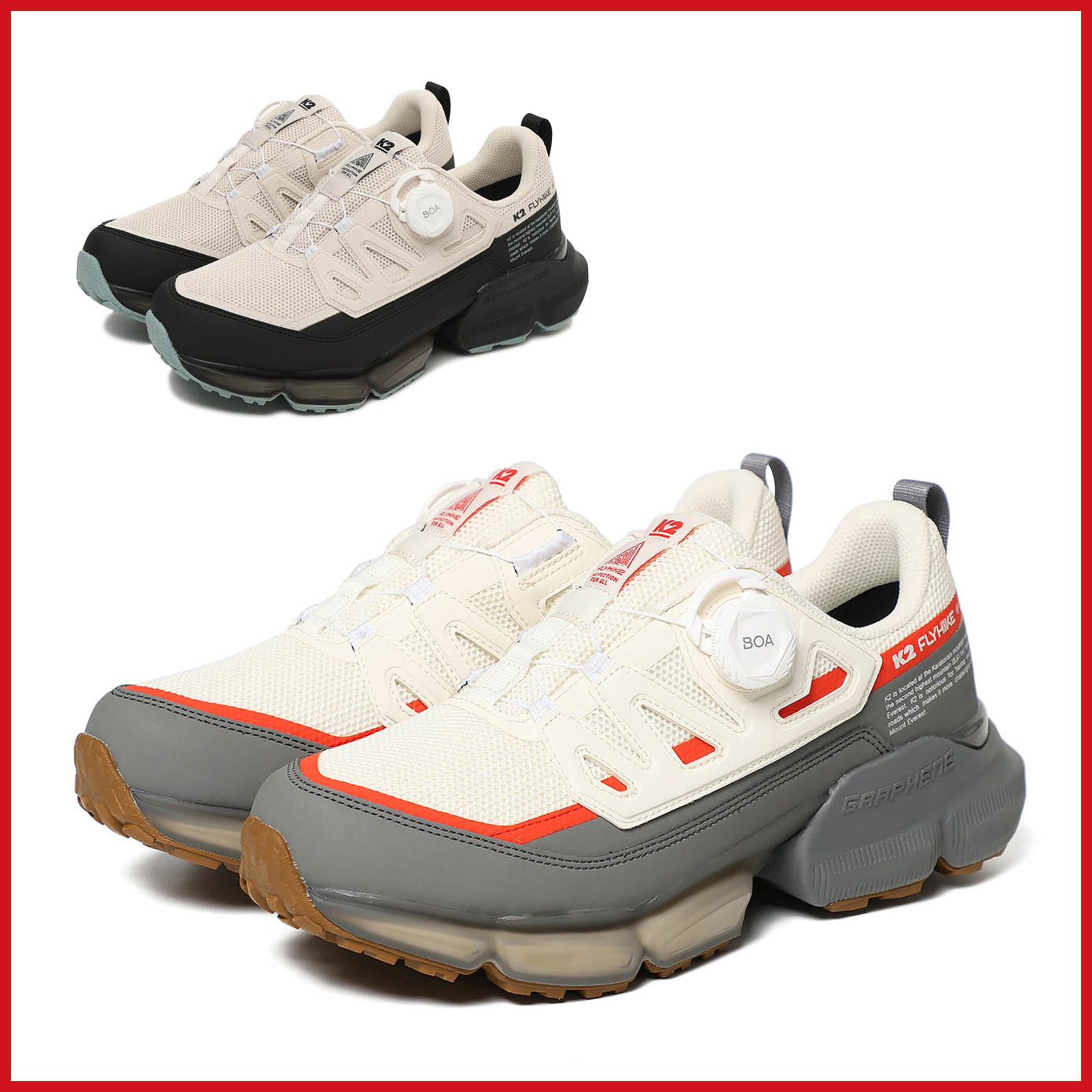 (K2 플라이하이크) 남녀공용 하이킹화 스위프트 FUS24G28 FUS24G29 259,000원