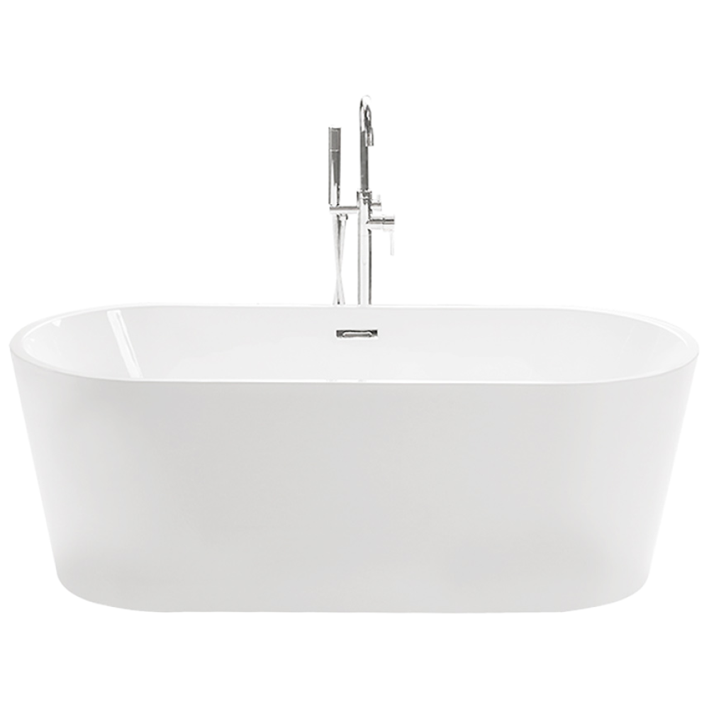 [욕조전문/국내산] 퍼스파 힐링 아크릴 타원형 이동식욕조 1500 프리스탠딩 전신욕조 간이욕조, 1개, 화이트 459,000원