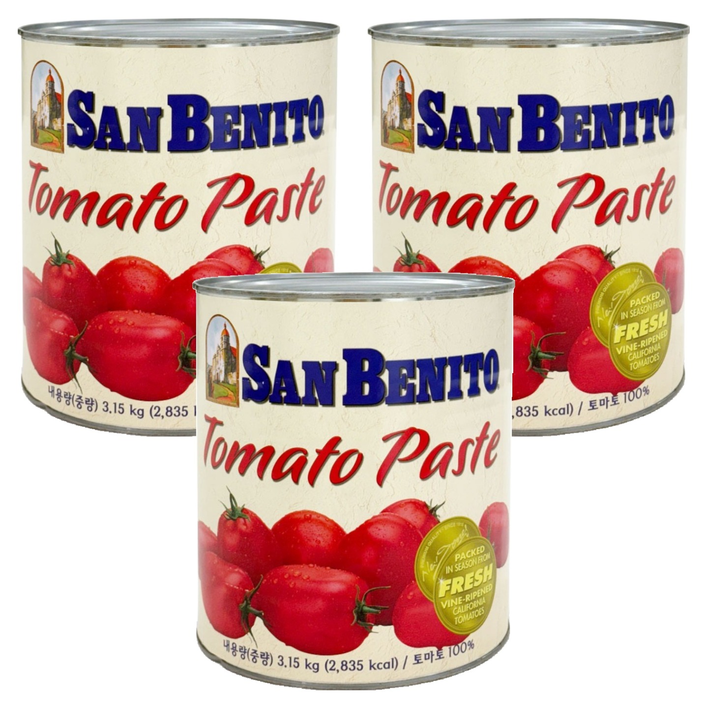 산베니토 토마토 페이스트, 3.15kg, 3개 37,890원