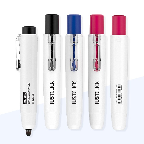(MORRIS) 모리스 JUSTCLICK 유성매직 M2 1자루 노크식 저스트클릭, 1개 1,600원