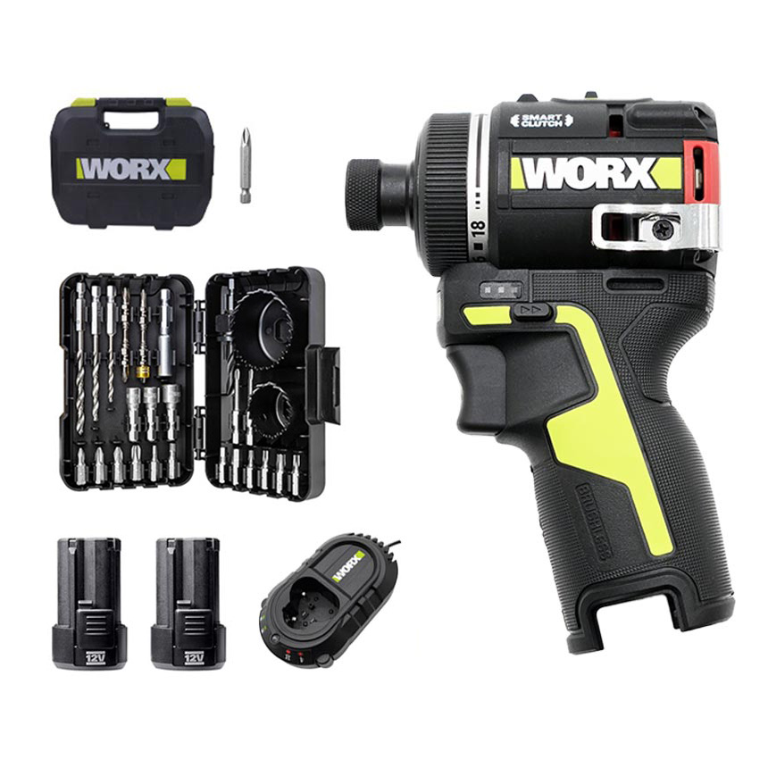 웍스 WU139 2.0듀얼패키지 스마트클러치 무선 전동 공구 WORX 12V 충전 드릴 드라이버 너구리해외쇼핑 115,900원