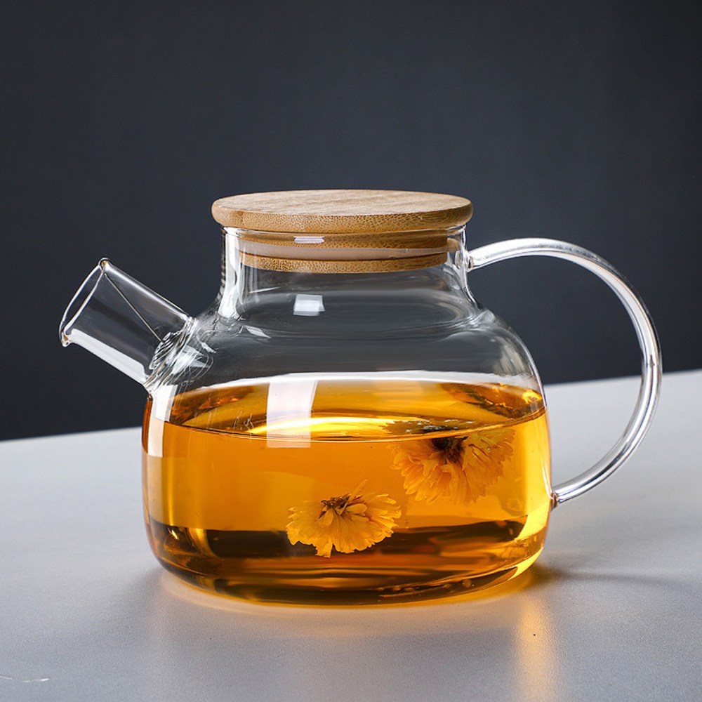 로하티 리빙로더 내열 유리 차주전자1L 대나무뚜껑 8,030원