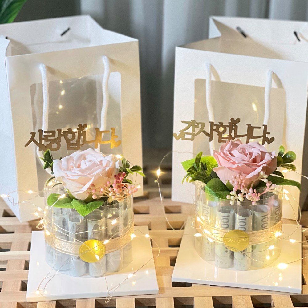 러블리팜 비누꽃 사랑 감사 용돈 케이크 15,460원