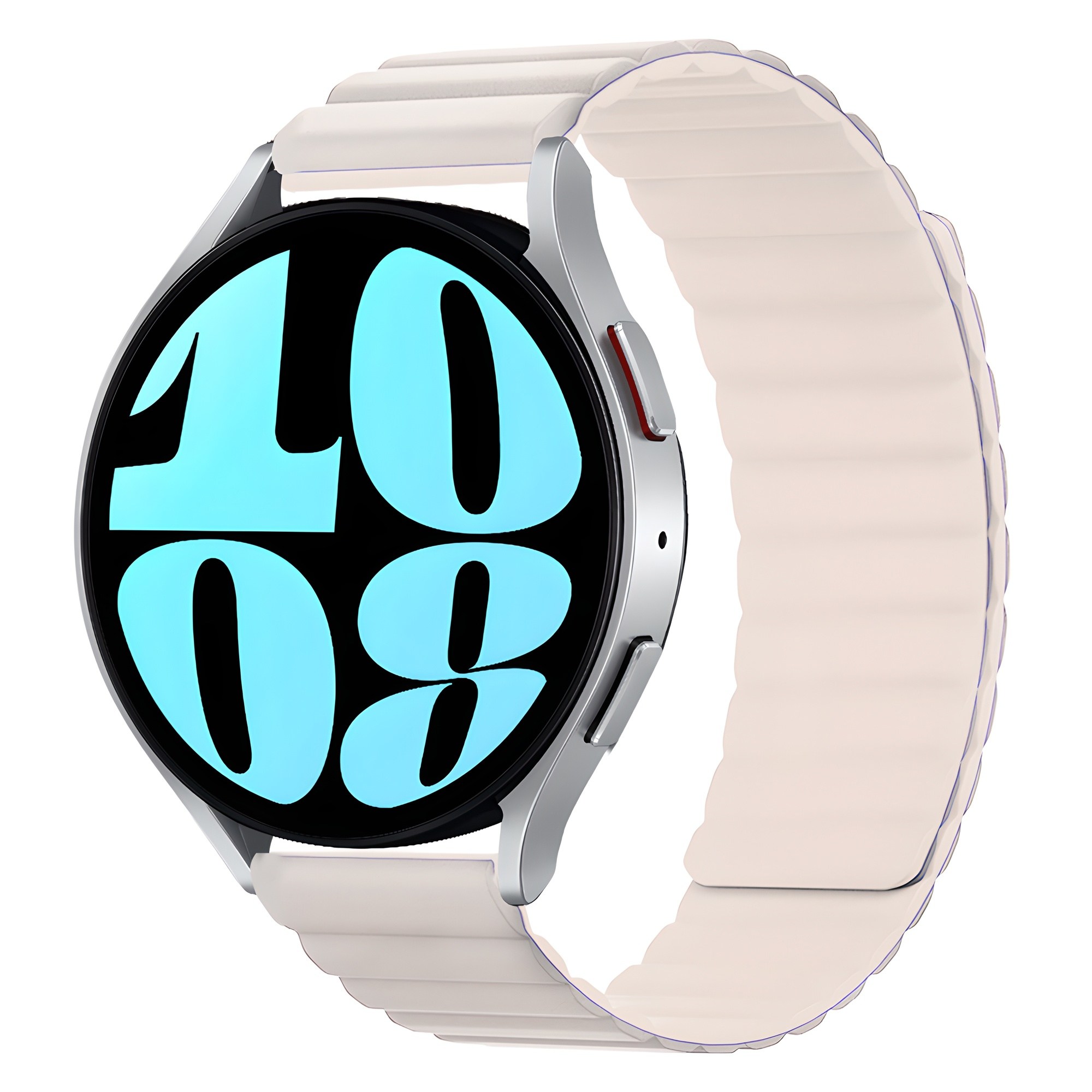 아이몰 갤럭시워치 실리콘 마그네틱 스트랩, 연베이지, 1개 17,400원