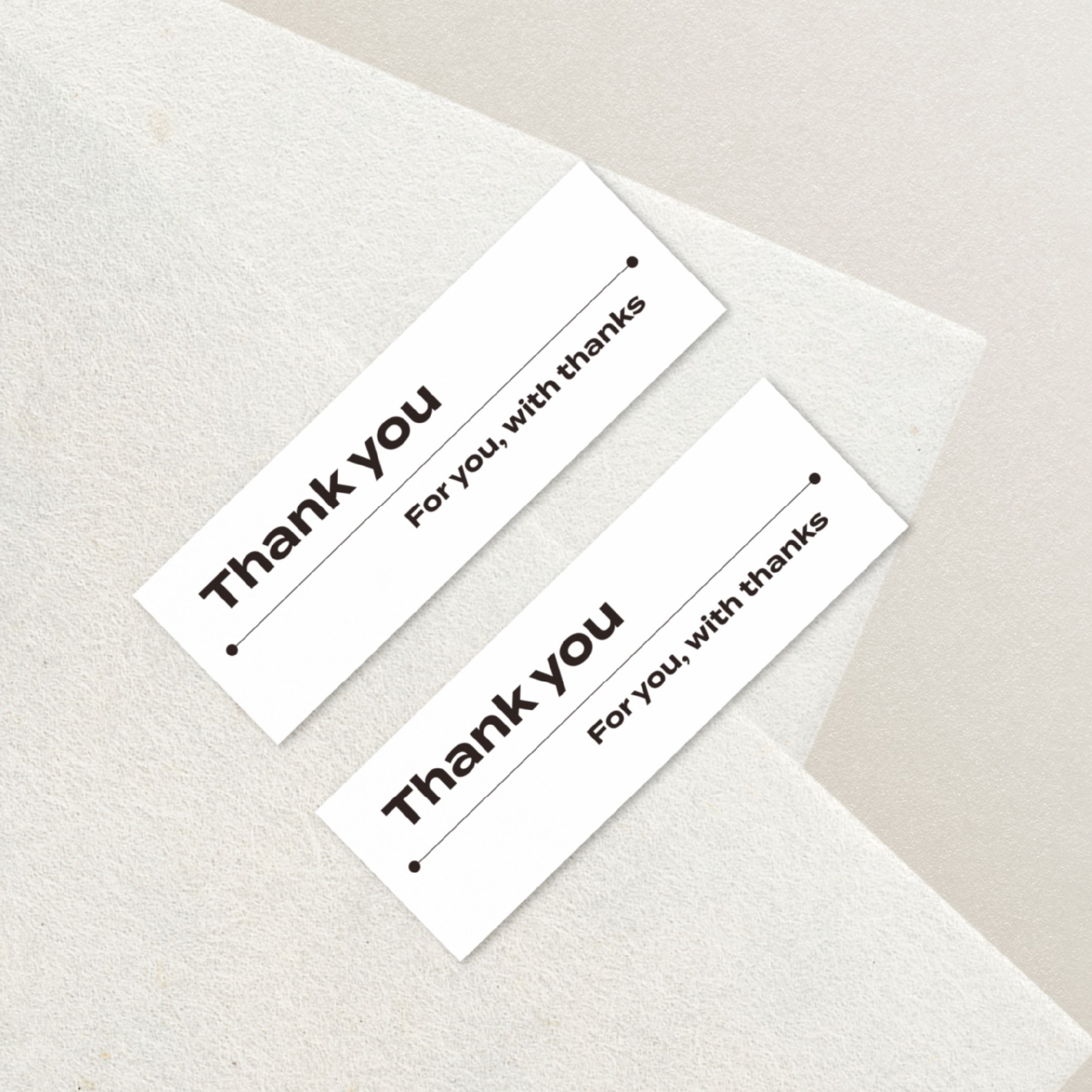감사 땡큐 데코 패키지 포장 스티커 사각 심플 노멀 감성 [Thank you], 50개 7,500원
