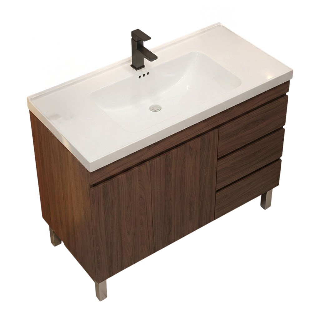 미리바스 튼튼한 세면대 하부장 욕실 화장실 세면기 밑 수납장, 월넛 279,000원