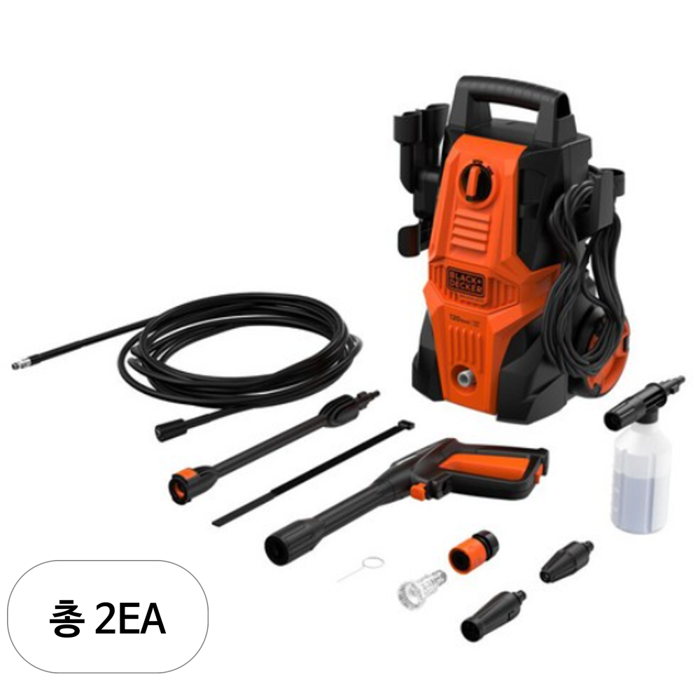블랙앤데커 120Bar 인덕션 모터 유선 고압 세척기 BEPWB1740-KR 472,390원
