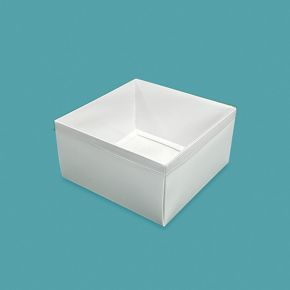 마들렌 화과자 답례품 선물 포장 정사각 PET 뚜껑 종이상자 화이트, 50개입 77,000원