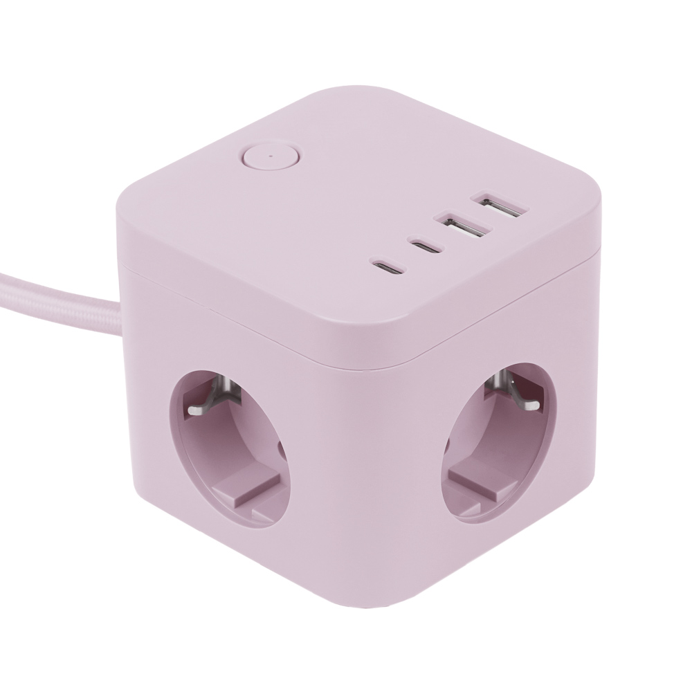 라이프썸 큐브 멀티탭 3구 4포트 USB C타입 1.8m (LFS-HA53) 10종 택1, 1개, 라일락 29,900원