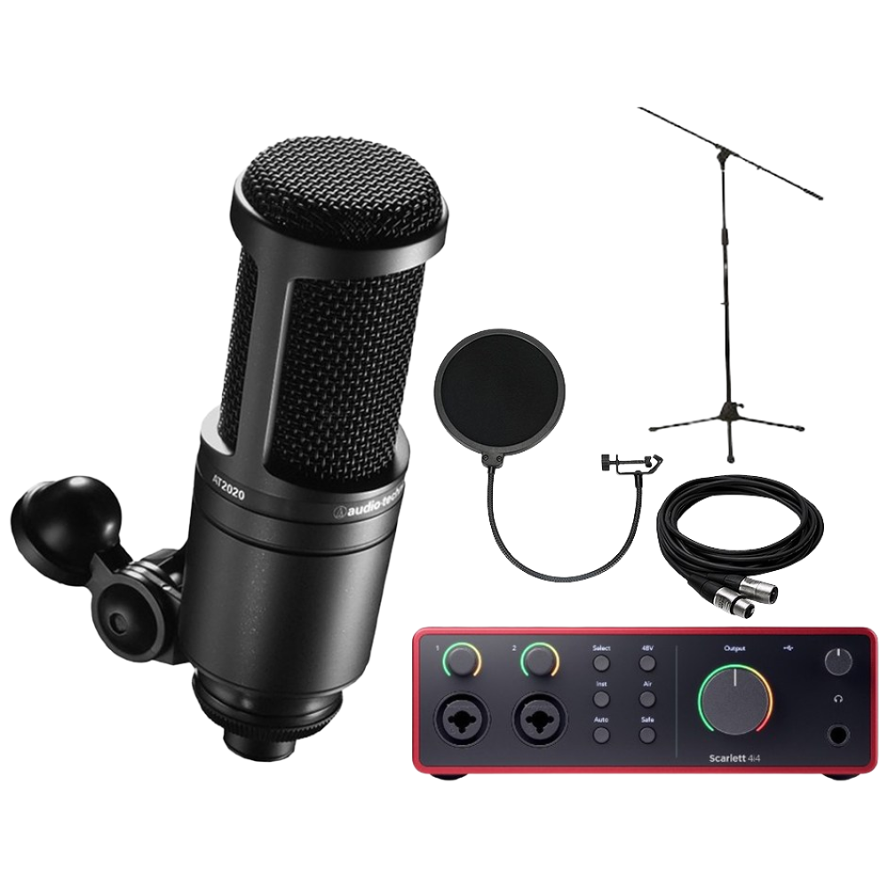 오디오테크니카 AT2020 콘덴서 마이크 포커스라이트 스칼렛 4i4 4세대 홈레코딩 장비 539,170원