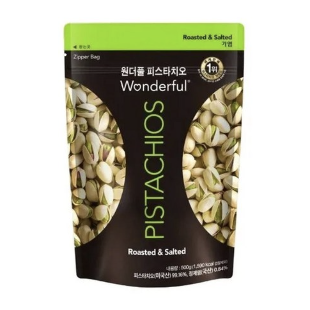 원더풀 가염 피스타치오 500g 하루견과류 카페 제빵 재료 수량제한 없음, 500g, 1개 51,980원