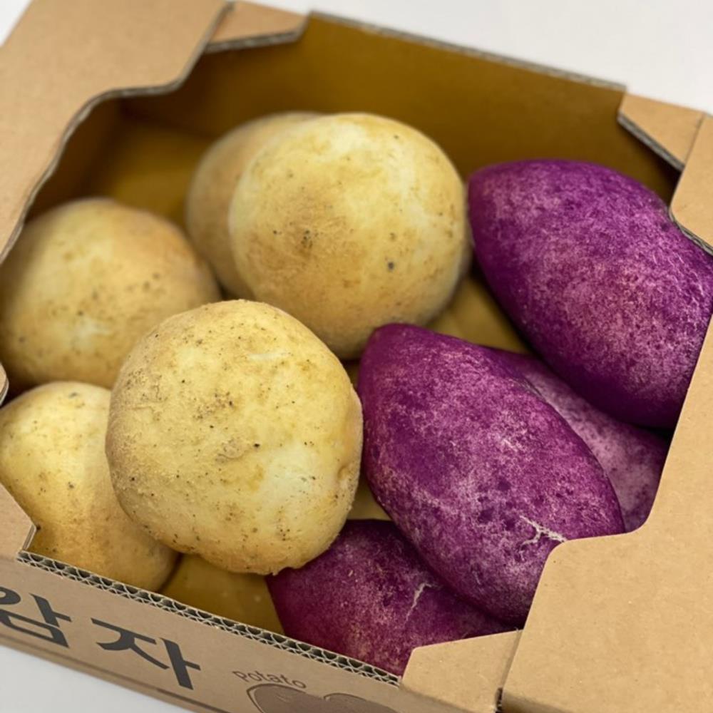 [디저트바이블룸] 찹쌀 감자빵5개입 + 고구마빵 5개입 / 겉은 쫀득 속은 촉촉한 어린이 영양간식 / 출출할때 식사 대용, 90g, 10개 23,260원