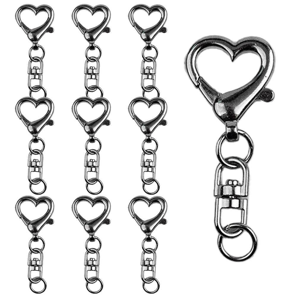 유니츠 국내 조립 하트 열쇠고리, 실버, 10개 8,900원