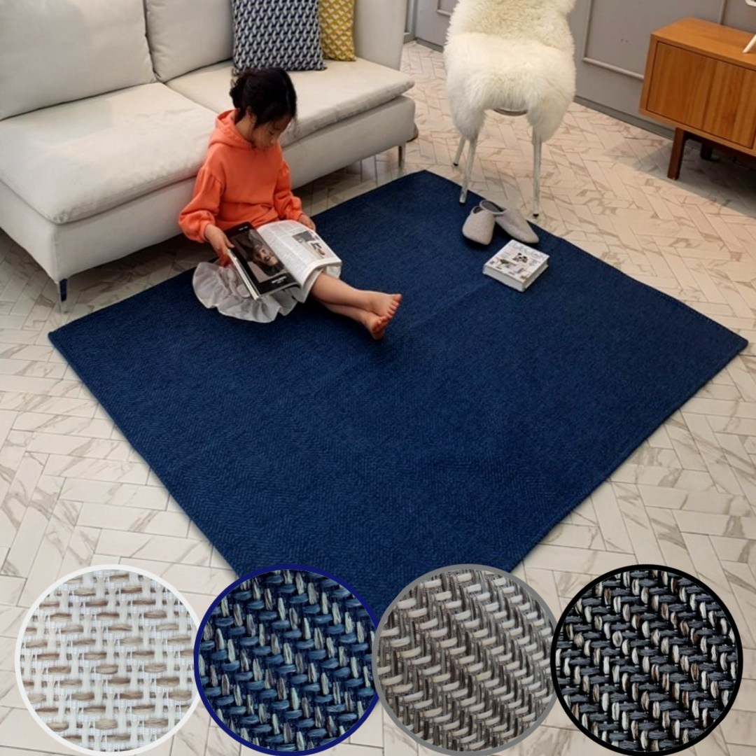헤링본 사계절 평직 단모 생활방수 포인트 러그 먼지없는 물세탁 빨래 워셔블 카페트 거실 식탁 비염 아이방 침실 바닥매트 27,900원