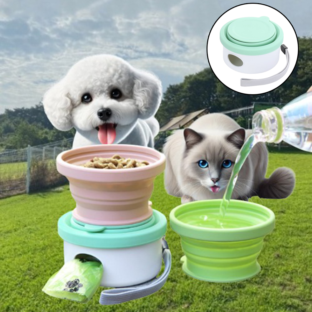 에이필미 간편한 휴대용 멀티 강아지 고양이 반려동물 물통, 1개, 파스텔 민트 12,900원