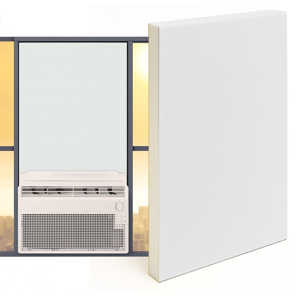 창문형에어컨 가림막 창문가리개 백색스티로폼 단열재 간편설치 맞춤제작 160원