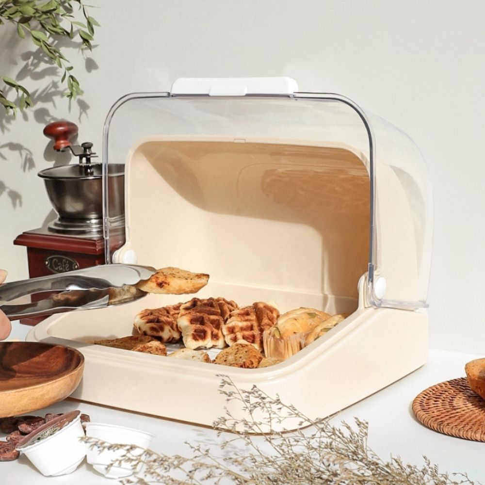 실온 빵보관함 딱딱해지지않는 빵진열대 벌레차단 뚜껑 간식보관함 3color 28,490원