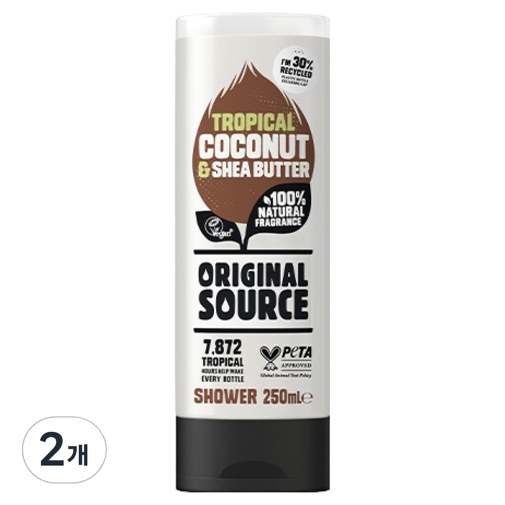 오리지널소스 샤워젤 코코넛 시어버터, 2개, 250ml 22,800원