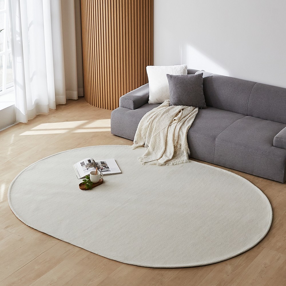 파미르 사계절 거실 타원형 라탄룩 러그 카페트 워셔블 93,950원