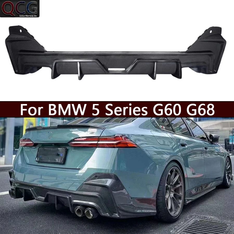 BMW 5시리즈 G60 G68 카본 파이버 디퓨저 리어 스플리터 스포일러 호환 2,147,300원