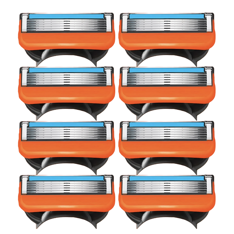 주황 5중 질레트 퓨전 호환 날카로운 면도날, 1세트, 8매입 7,000원