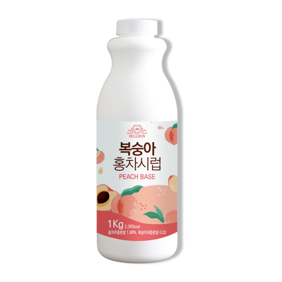 쉘몬 과일 에이드 농축액 액상타입 베이스 모음 1kg, 쉘몬 복숭아홍차시럽 1kg, 1kg, 1개 13,500원