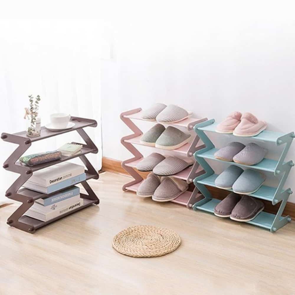 파스텔 조립식 방수 4단 수납 신발 정리대 신발정리함 공간활용 신발장정리 7,600원