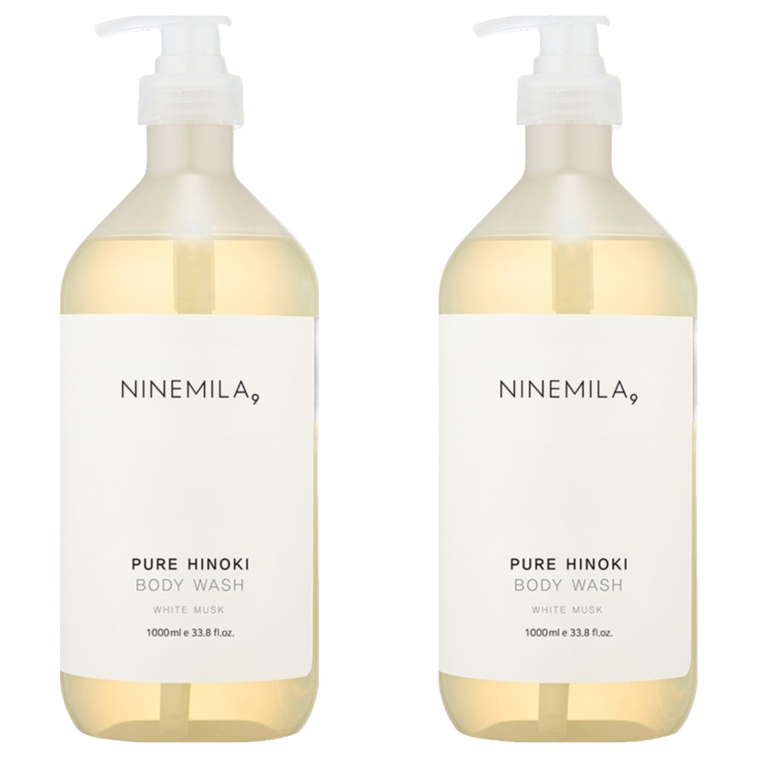 나인밀라 퓨어 히노끼 바디워시 화이트 머스크향, 1L, 2개 25,900원