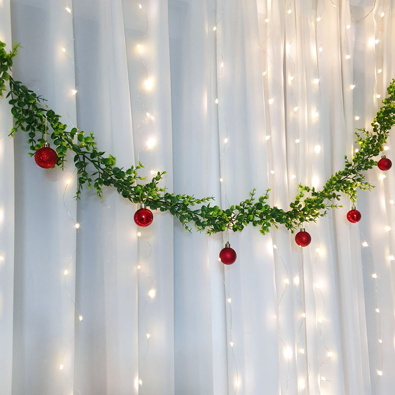 플랜트 가랜드 크리스마스 리스 캠핑소품, 1개 11,990원