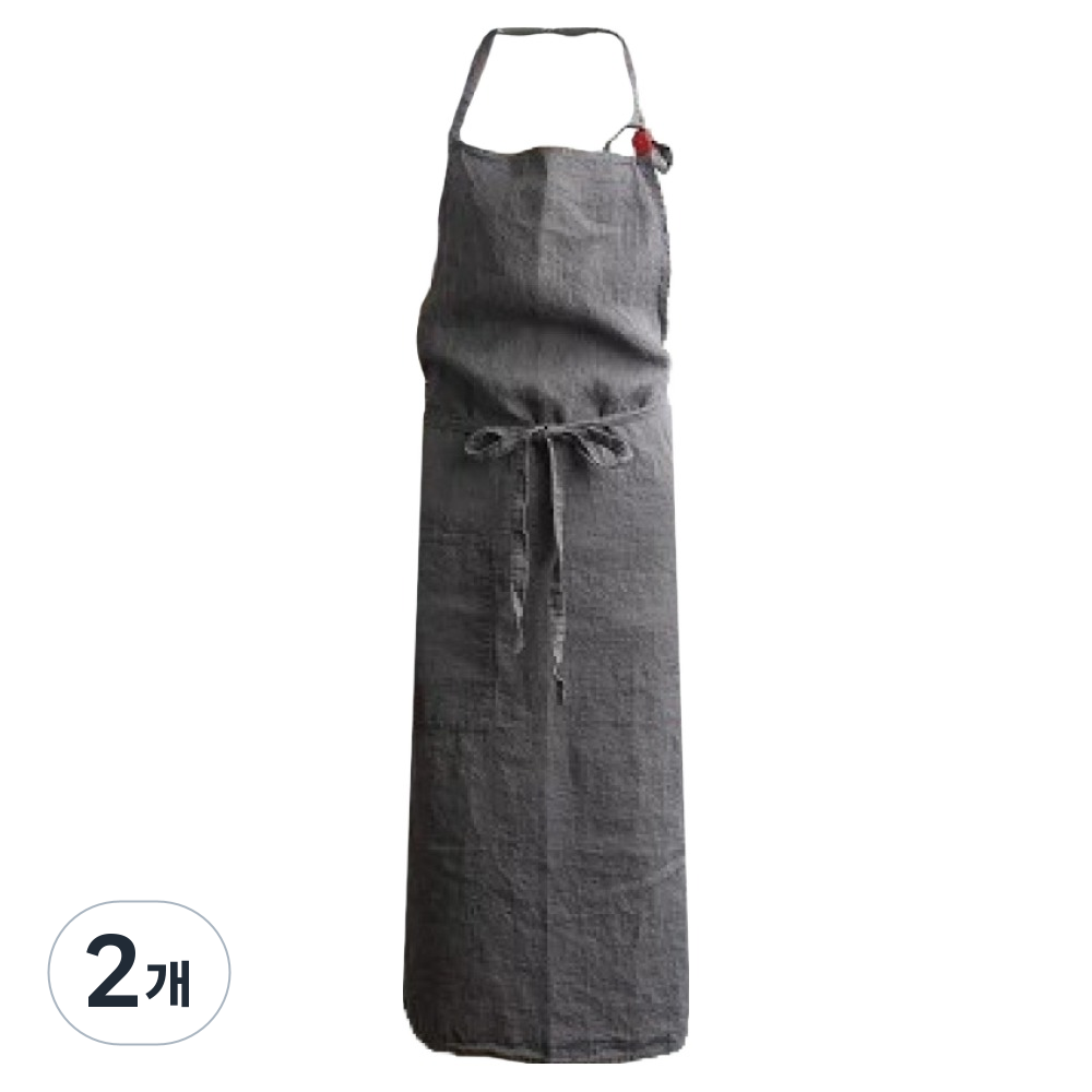 유N아이 린넨 워싱면 앞치마, 다크 그레이, 2개 35,360원