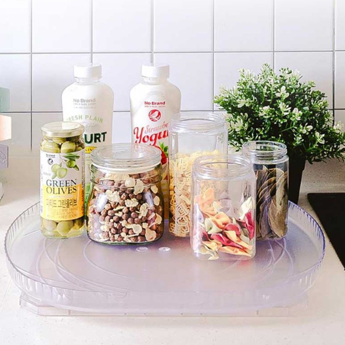 국산 매직 턴테이블 회전트레이 360 주방 냉장고 조미료 화장품 다용도 정리함 이지앤프레쉬 [국내생산], 확장형, 1개 17,600원