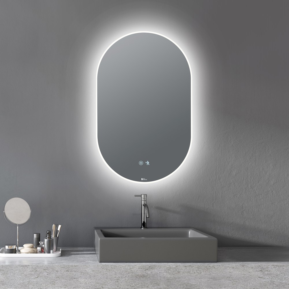 헤이미러 LED 프레임 조명 욕실 화장대 터치 살균 99.9% 거울 타원형 305,000원