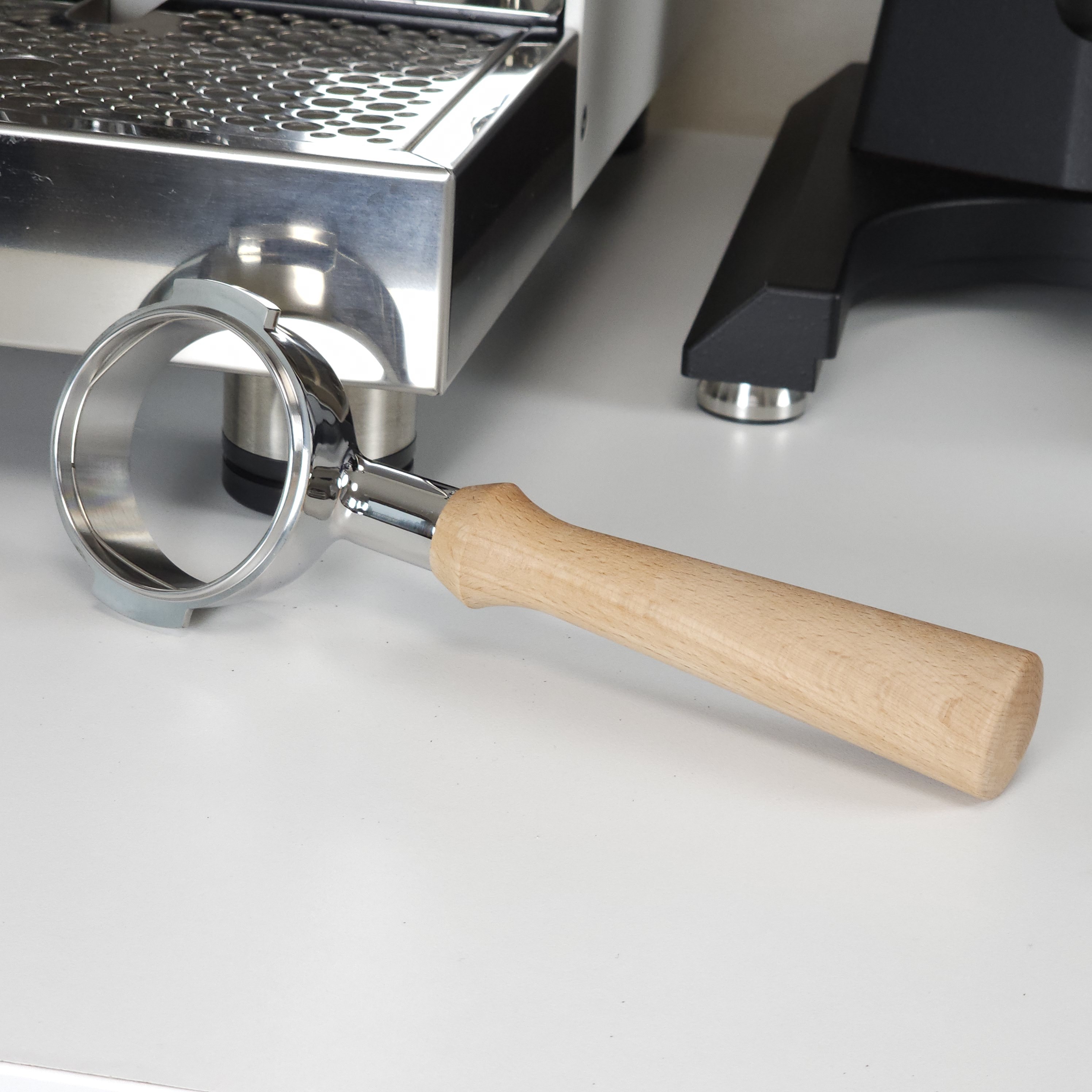 빈플랜트 58mm 바텀리스 포터필터 씨메 마누스 E61 CRM3605s 호환 바스켓 포함, 1세트, 너도밤나무(바스켓 포함) 41,800원