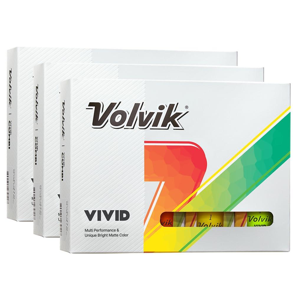 새로운 Volvik Vivid 멀티 퍼포먼스 및 3피스 구조 독특하고 밝은 매트 컬러 마감 골프공. 3다스(모듬) AMBA7 159,400원