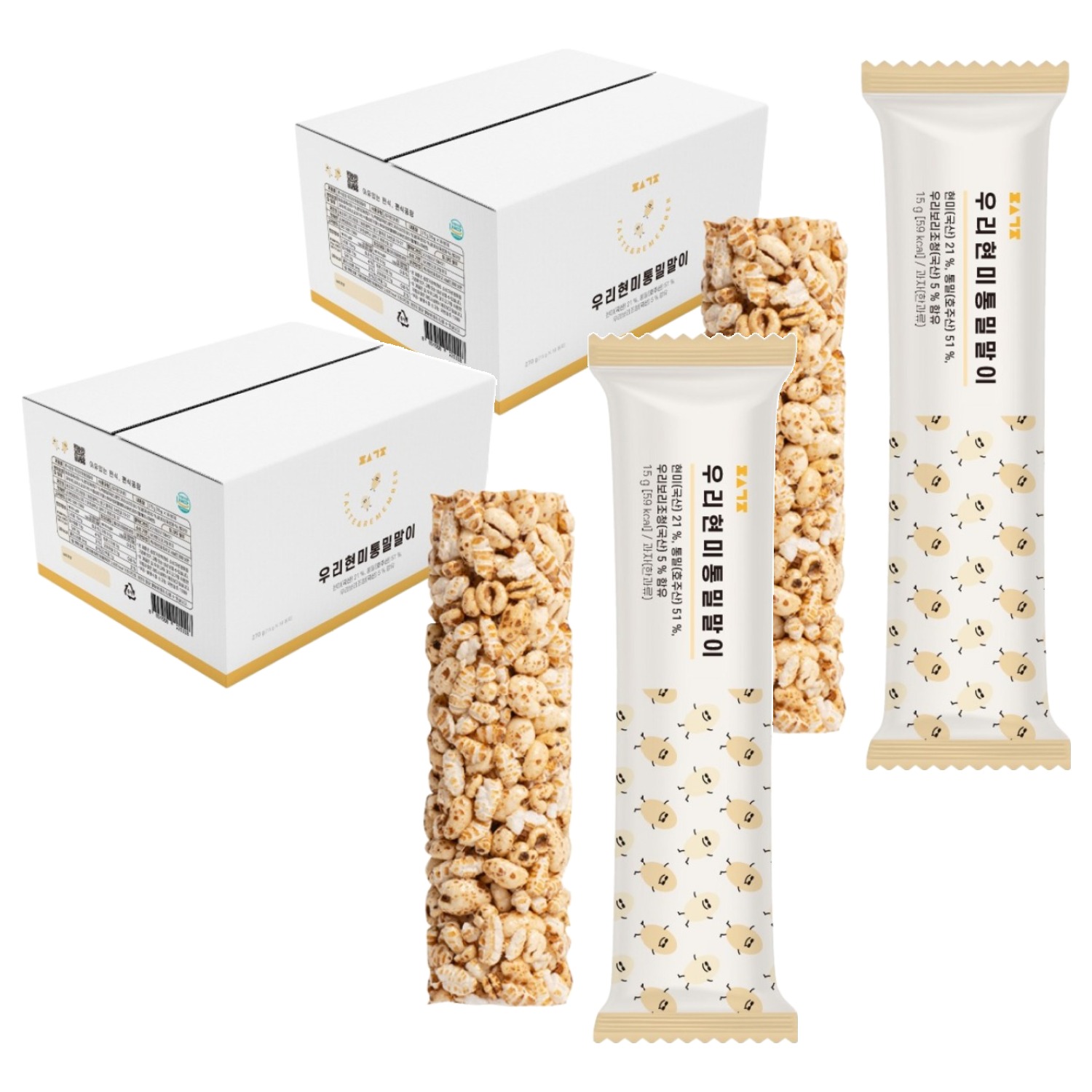 편식공장 우리현미 통밀말이, 15g, 36개 27,110원