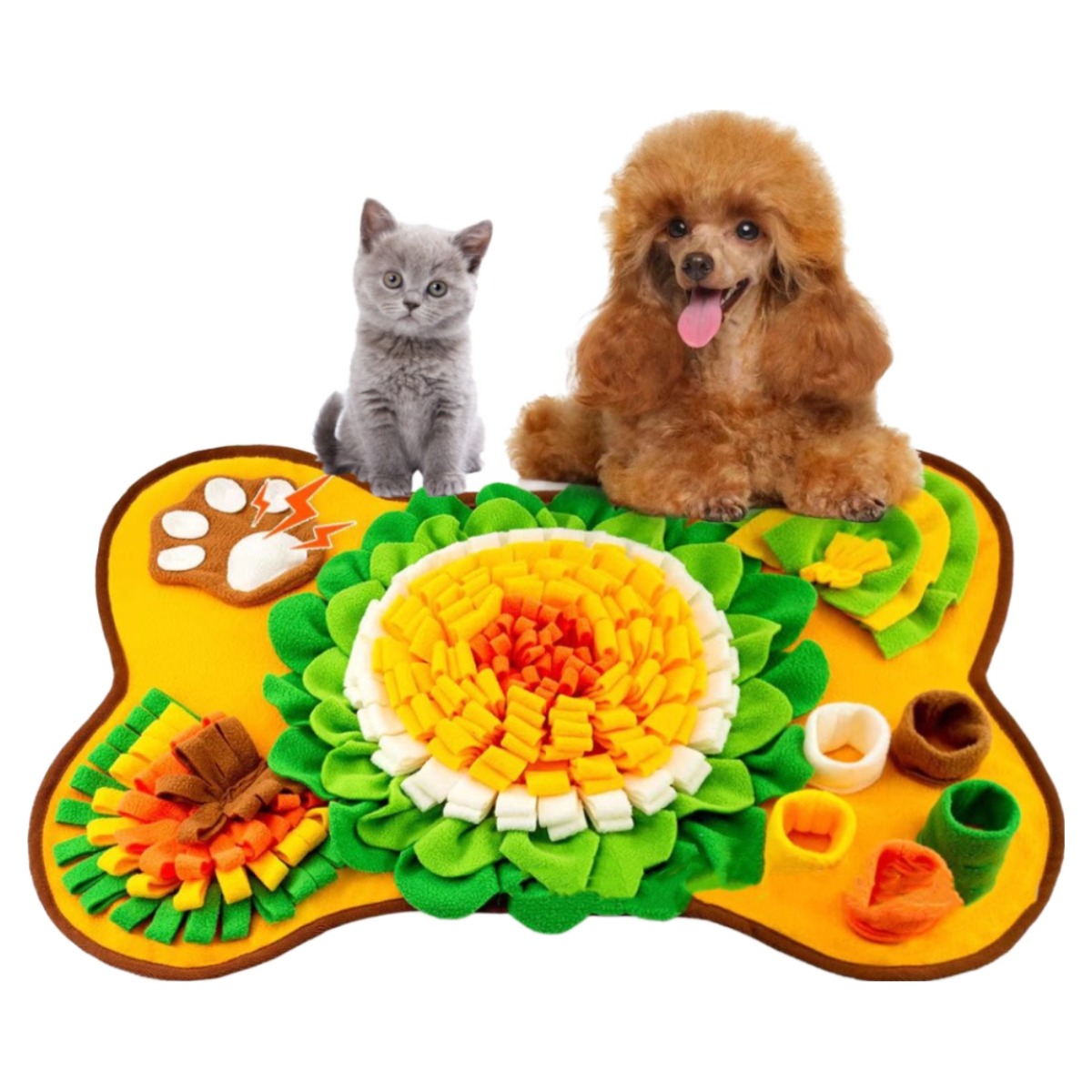 (셀브) 애견 애묘 뼈다귀 노즈워크 담요 중 싸이즈 (43 x 64), 1개 16,800원