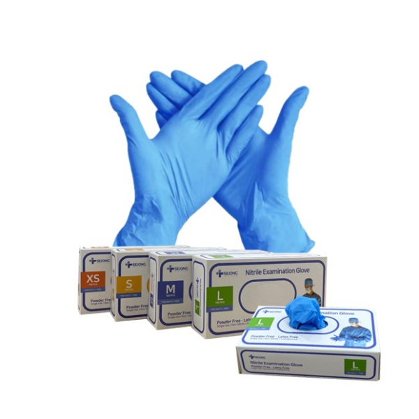 세종헬스케어 니트릴 일회용 알러지방지 방역 위생 진료용 의료용 수술용 실험용 요리 식품 고무 장갑 글러브 1000매 65,000원