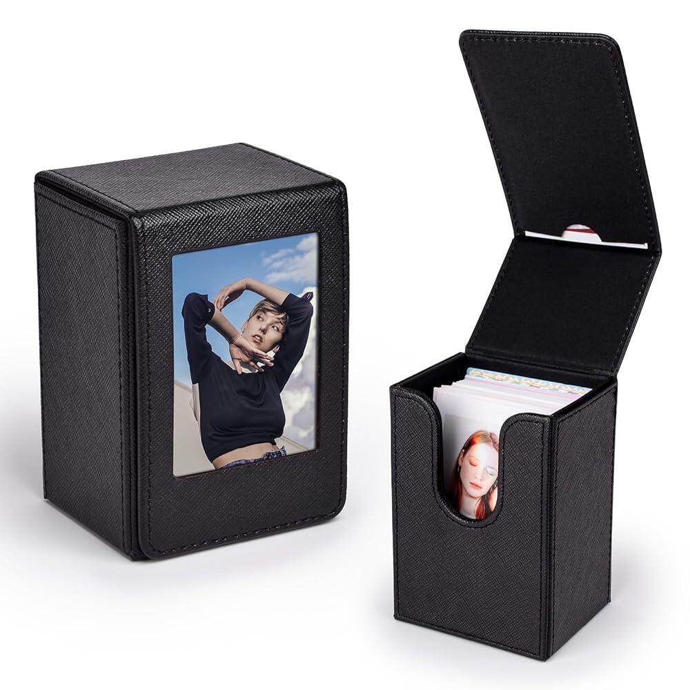 HIYQIN 인스탁스 미니 EVO/미니 라이플레이/12/11/SE/41/40/99/9/8/7S 카메라 사진과 호환되는 5.1x7.6cm(2x3인치) 필름 케이스, 보관 상자 사 35,200원
