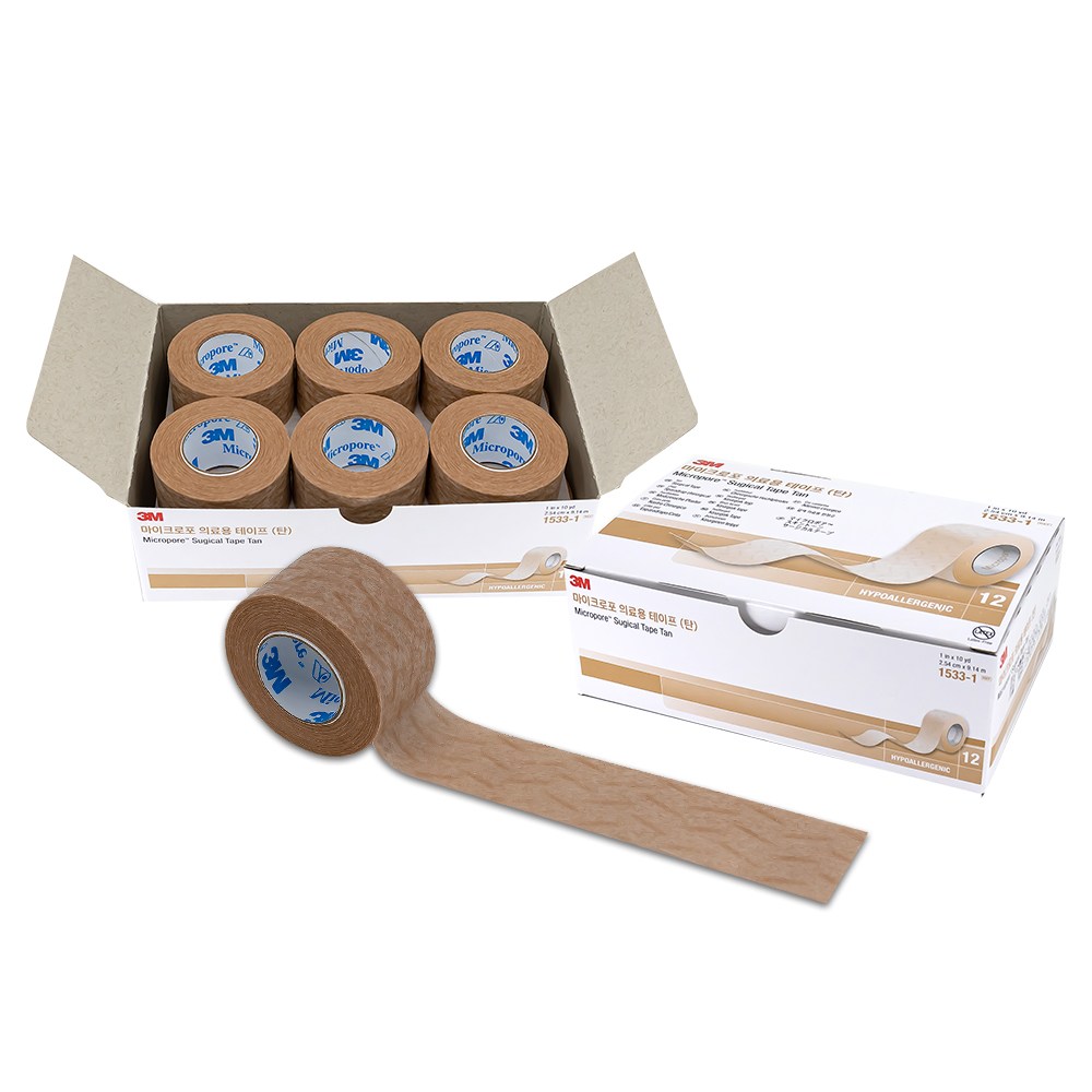 3M 마이크로포 의료용 테이프 종이반창고 1530-1(살색12개입) x 1EA, 1개 17,900원