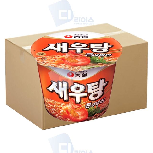 농심 새우탕 큰사발 115g 24개 컵라면 큰컵 간식 야식 42,290원